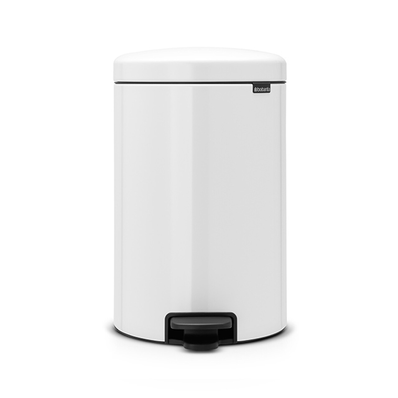 Cos de gunoi cu pedala, Brabantia, NewIcon Metal Bucket, 20 L, 38x29x46.7 cm, otel, alb - imagine 6